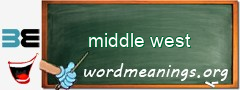 WordMeaning blackboard for middle west